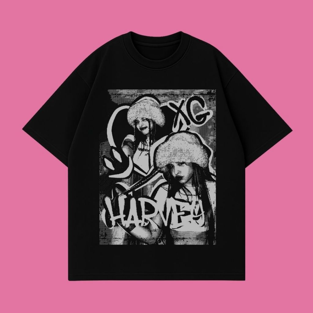 Resmora "Harvey XG" Black Oversized T-Shirt | Washing | Kaos Oversize | Vintage | Atasan | Kaos Wani