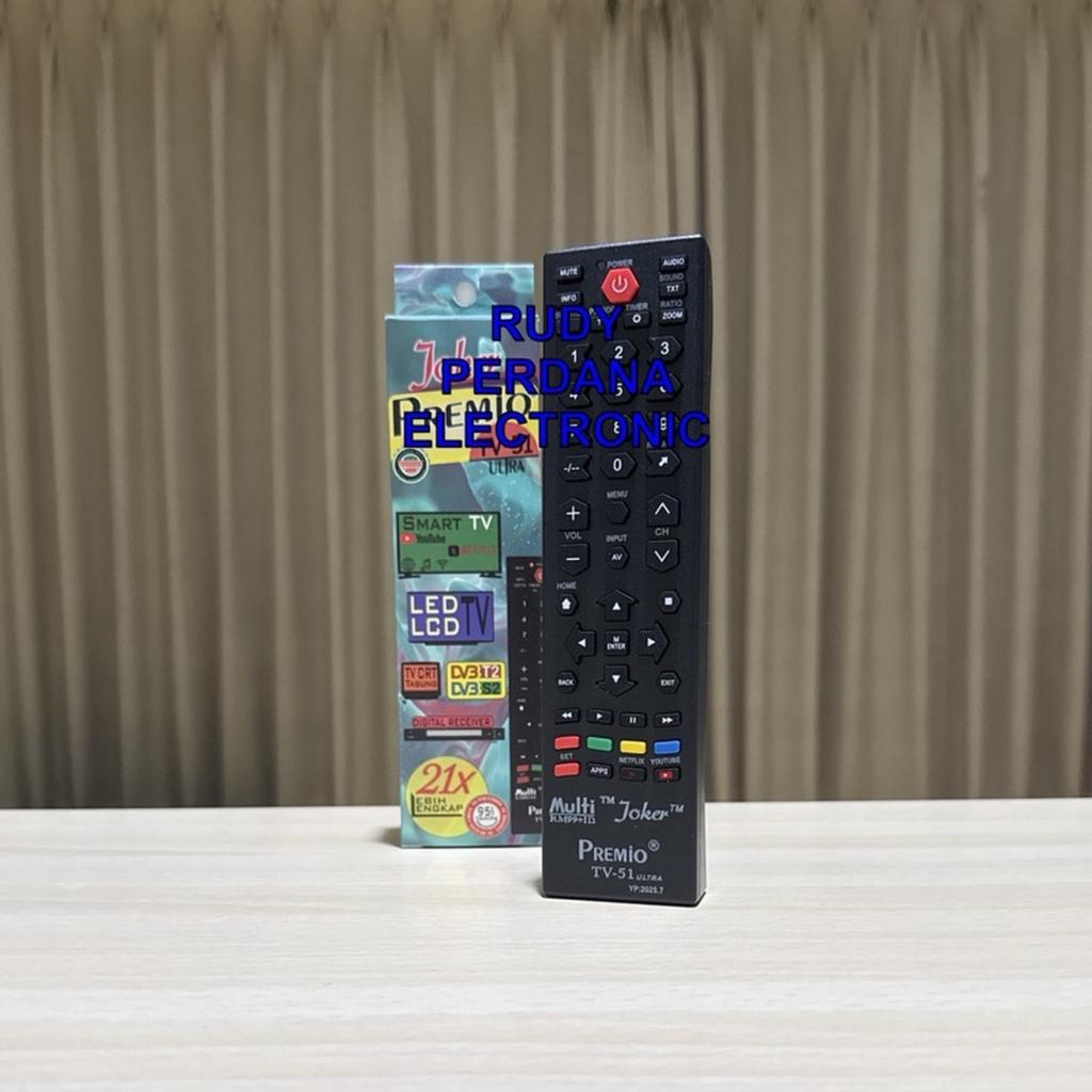 REMOTE REMOT TELEVISI TV SMART LED LCD CRT TABUNG STB SET TOP BOX DVBT2 DVB T2 DIGITAL RECEIVER PARA