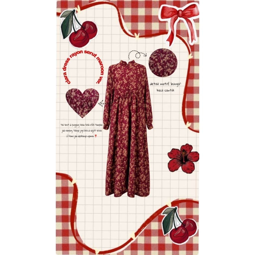 Clara Dress Rayon | Gamis Rayon