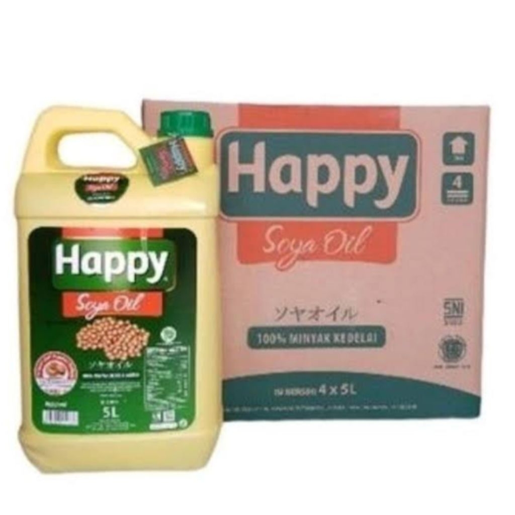 Minyak Happy Soya Oil 5 Liter
