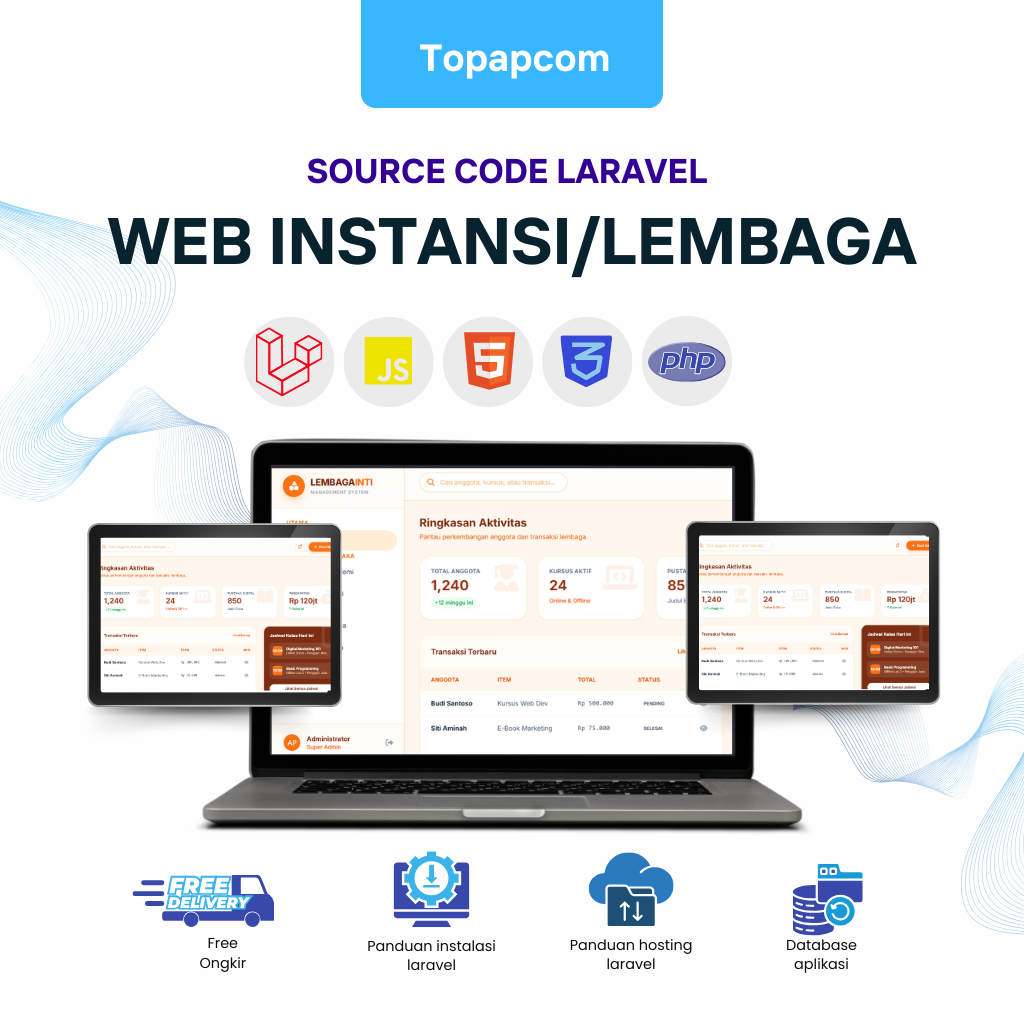 Source Code Website Instansi / Lembaga Laravel | Source Code & Database