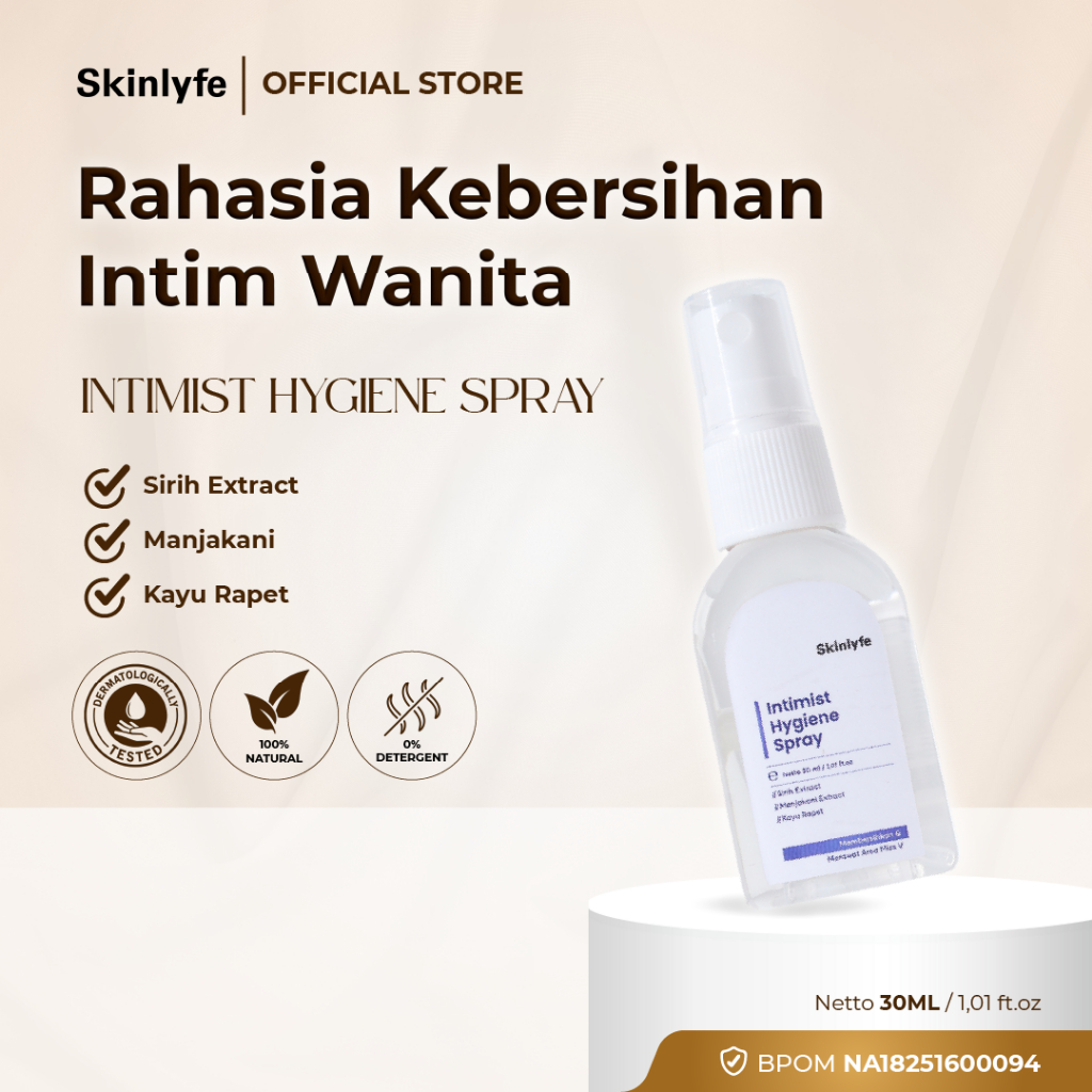 Skinlyfe Miss V Spray Pewangi Miss V Pengharum Miss V Pembersih Miss V Kewanitaan BPOM