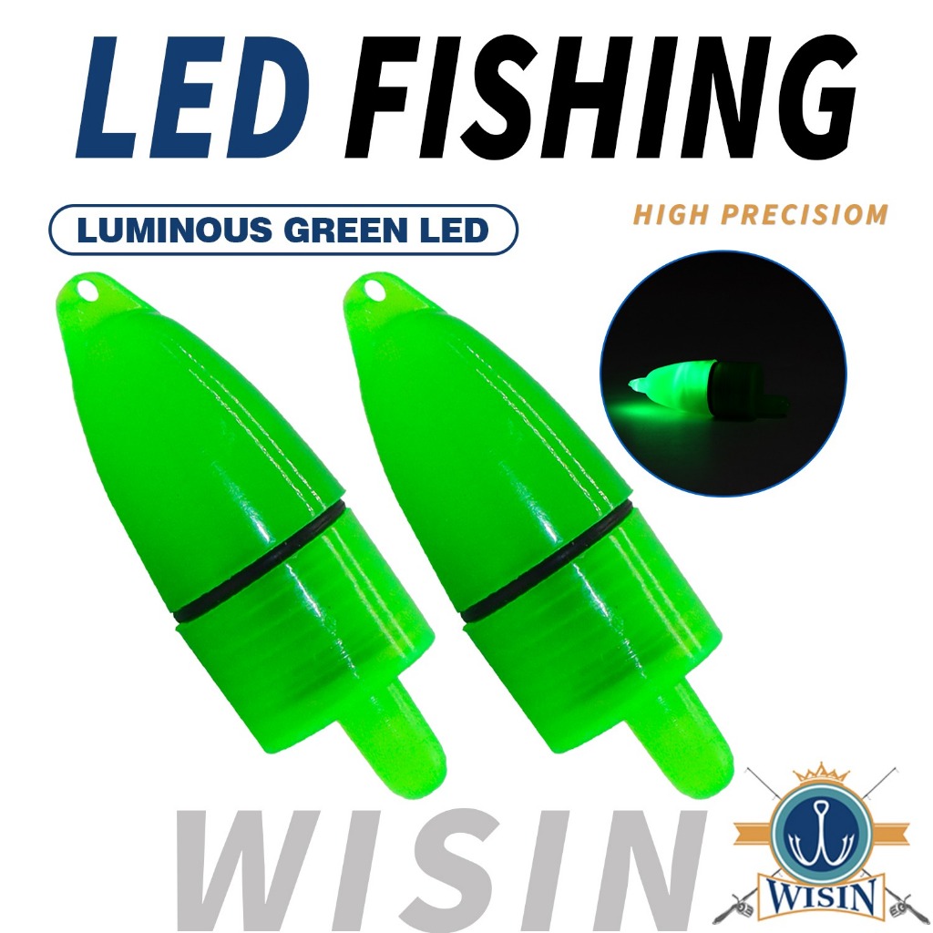 WISIN Lampu LED Bell Pendeteksi Ikan untuk Joran Pancing