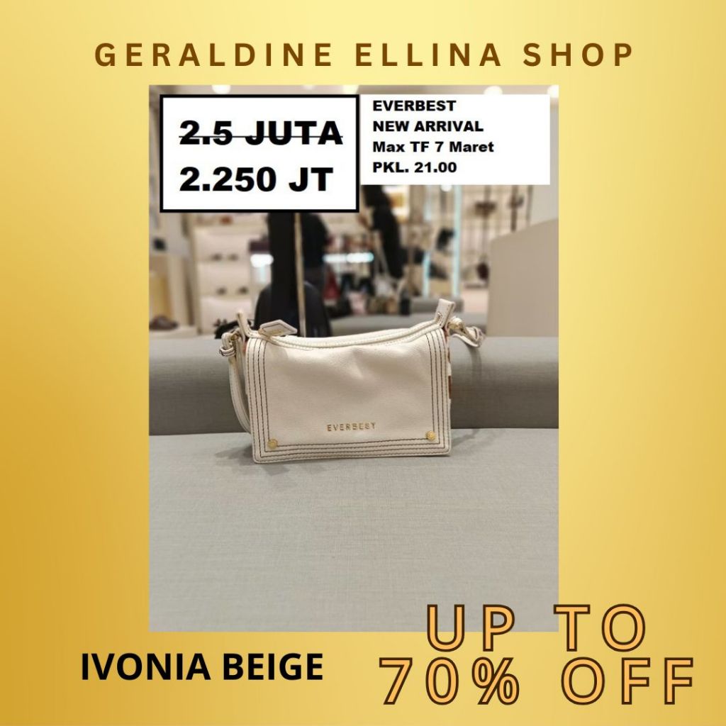 Tas everbest Wanita shoulder bag EVERBEST ORIGINAL 100% SERI IVONIA