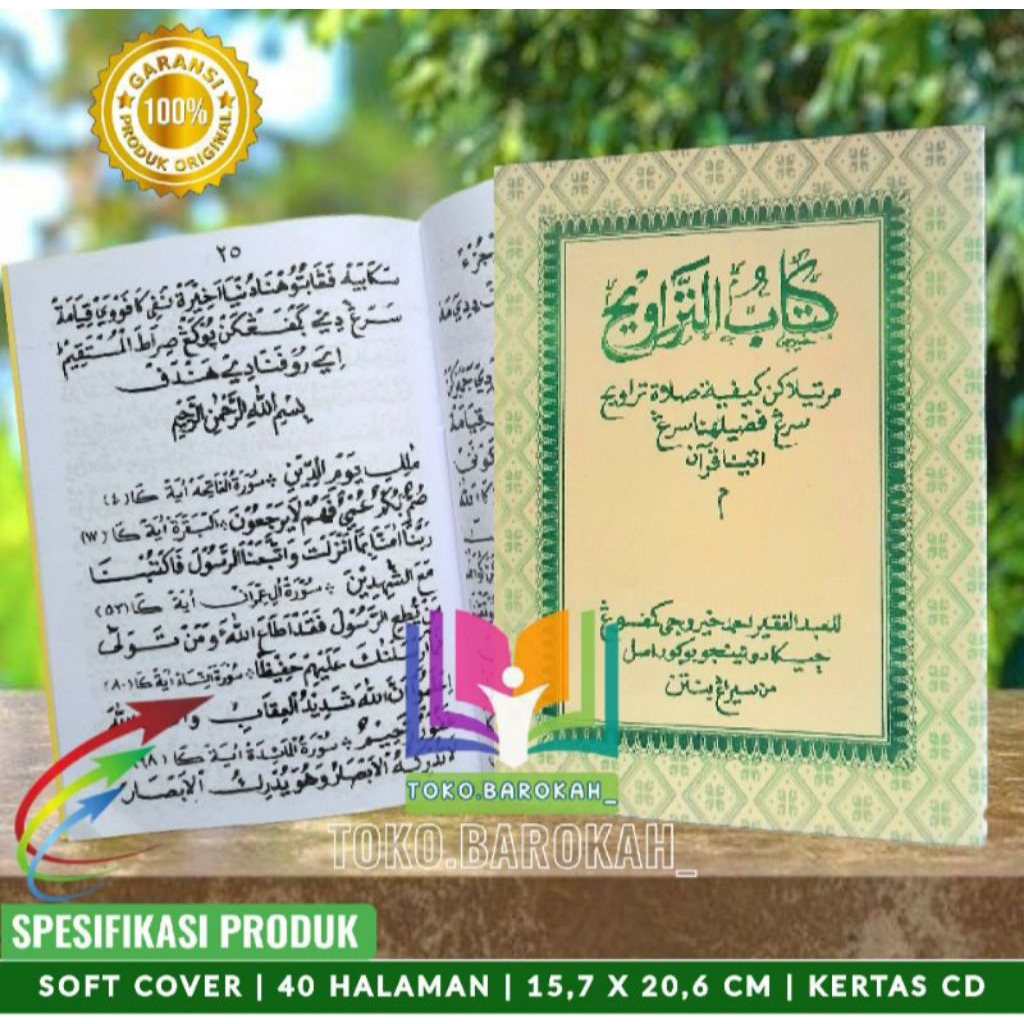 Kitab Tarawih Menjelaskan Tata Cara Sholat Tarwih Kitab Tarawih