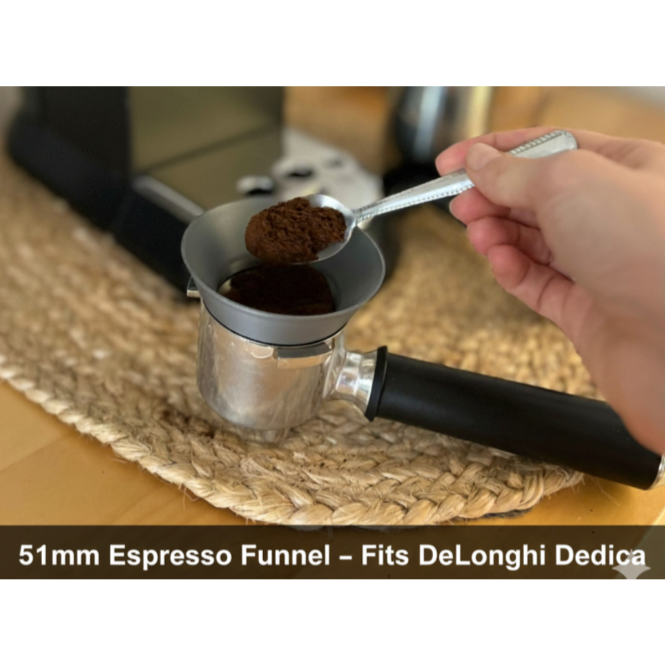 51mm Espresso Funnel Portafilter Khusus DeLonghi Dedica