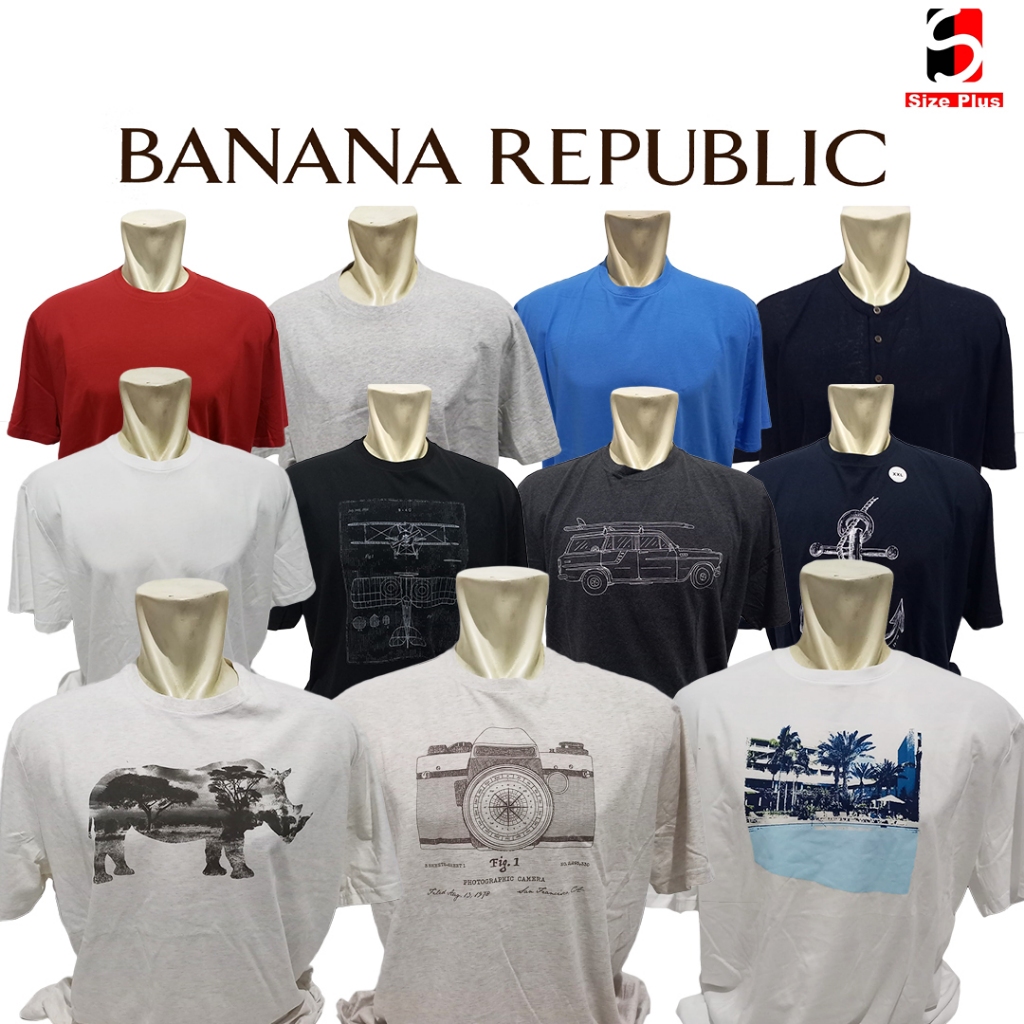 Kaos big size Banana Republic multicolor / Baju Jumbo