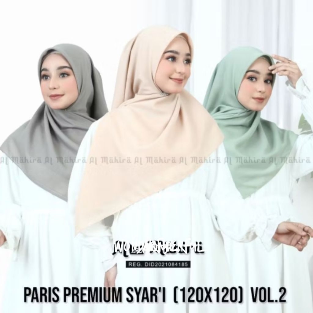 Segiempat Paris premium 120x120 Segi empat syari