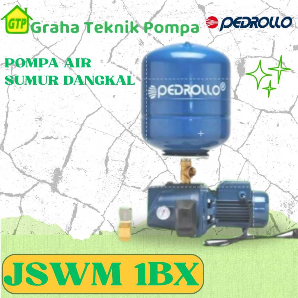 Pompa Air Sumur Dangkal Pedrollo JSWM 1 BX