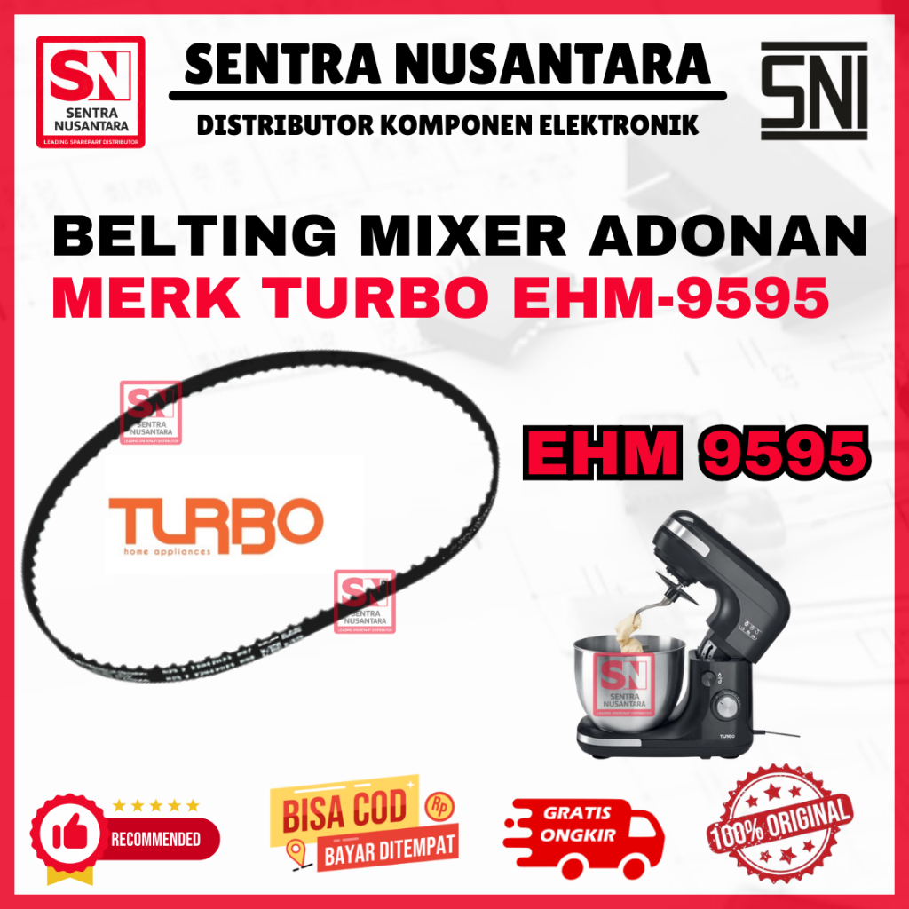 KARET MIXER TURBO EHM 9595 ORIGINAL | BELTING MIXER TURBO EHM9595 KUALITAS BAGUS | VANBELT MIXER TUR