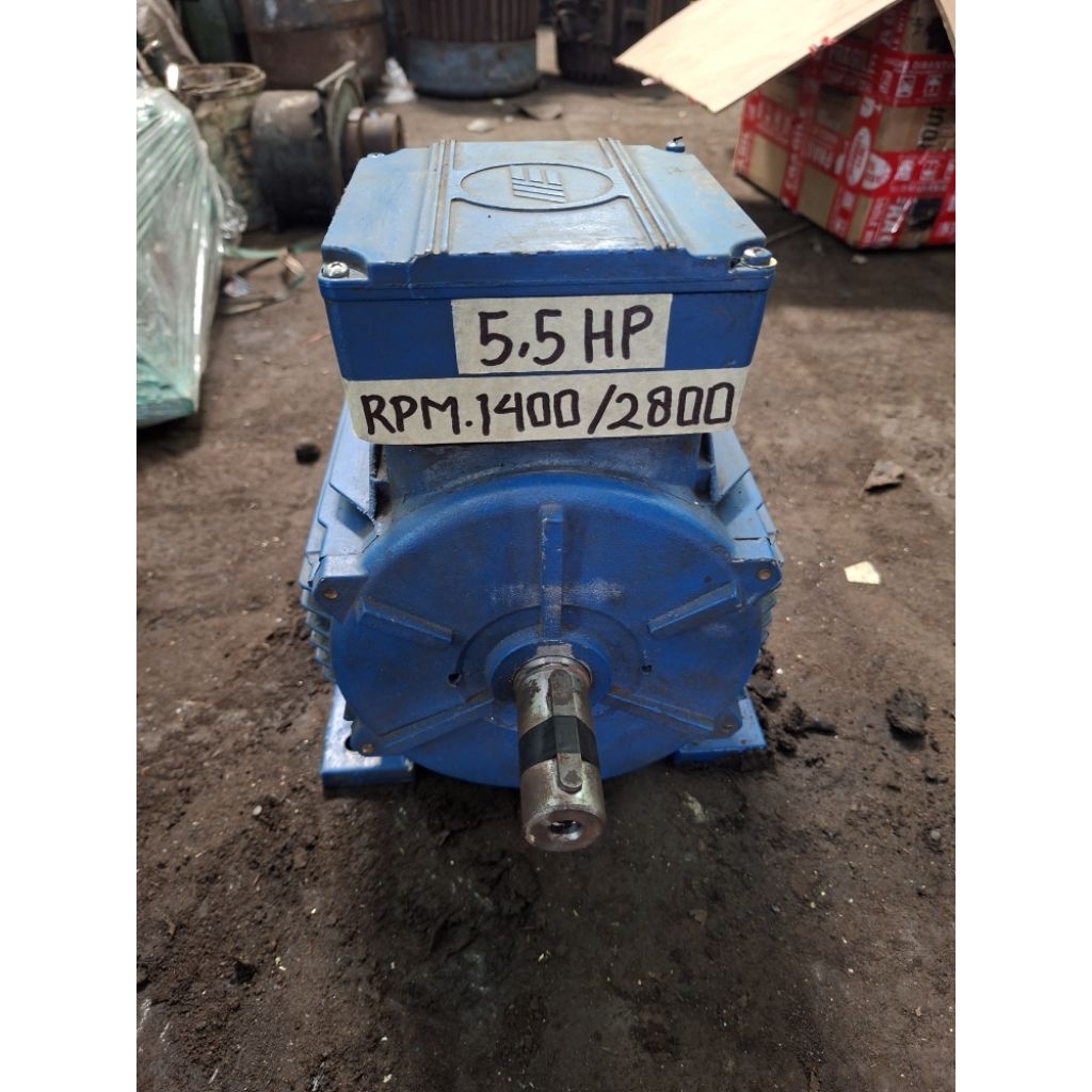 dinamo penggerak 5,5 hp rpm 1400&2800 3 phase