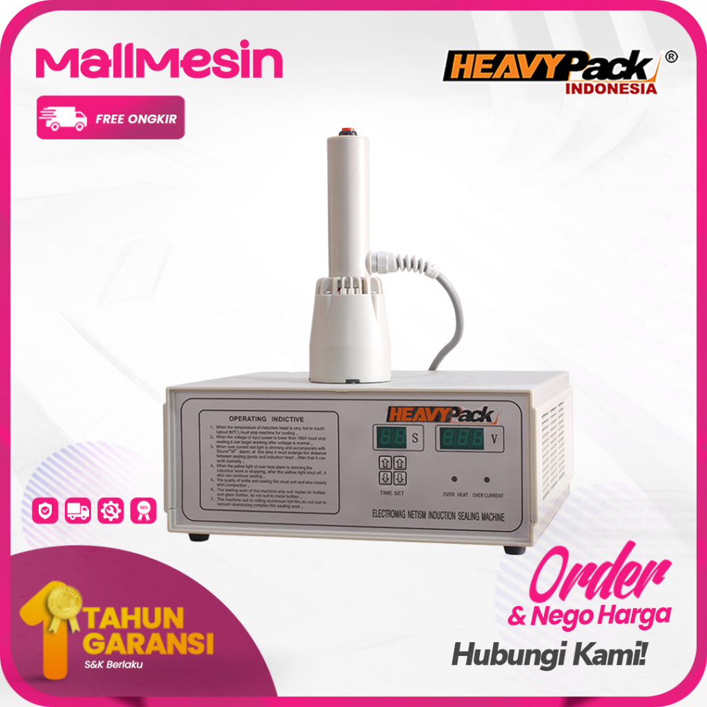 Mesin Induksi Sealer Penutup Botol Plastik HEAVYPACK DGYF-S500C | Official Distributor