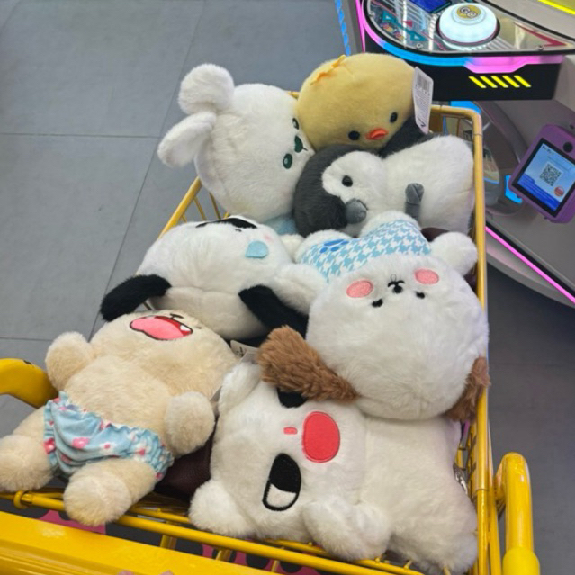 BONEKA CAPIT FUNIFUNI FUNIFUN OHSOME KKV FULL TAG MULUS FRESH FROM MACHINE / boneka kelinci/ beruang