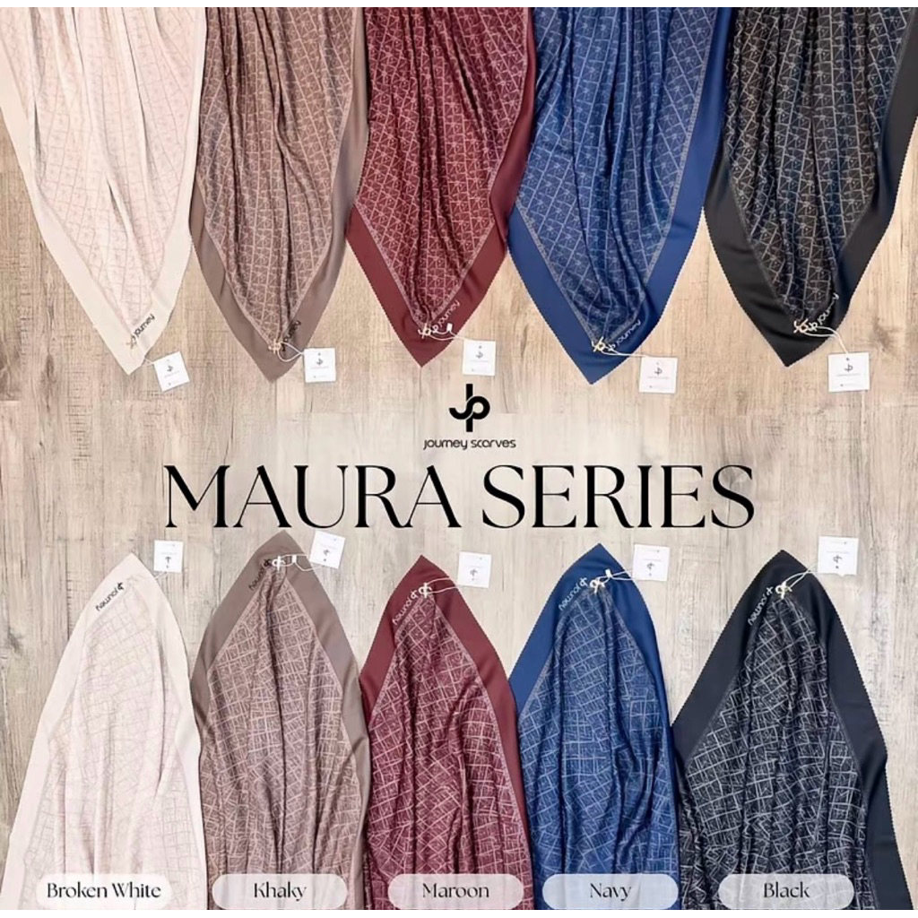 MAURA SERIES by JOURNEY SCARVES ORIGINAL jp ori hijab segiempat wanita dewasa hijab premium