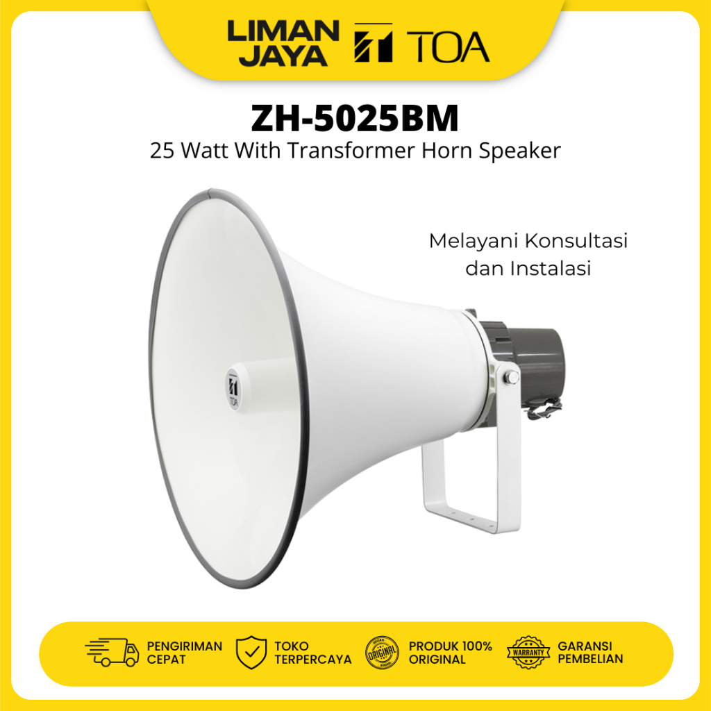 TOA ZH-5025BM Speaker Horn Corong 25 Watt Trafo ZH5025 ZH5025BM