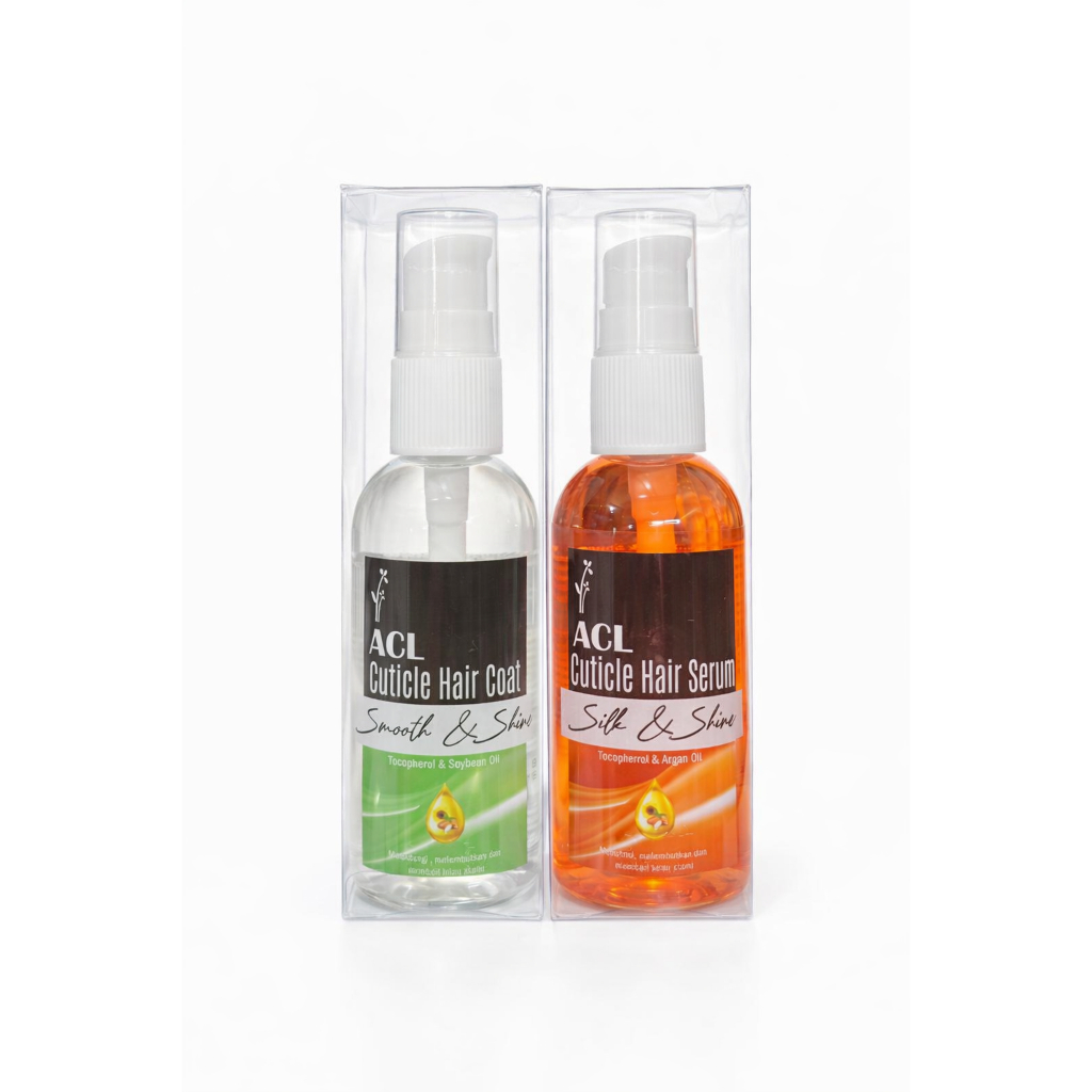ACL Cuticle Hair Serum 60ML  & Hair Coat 60ML - Acl Serum Rambut