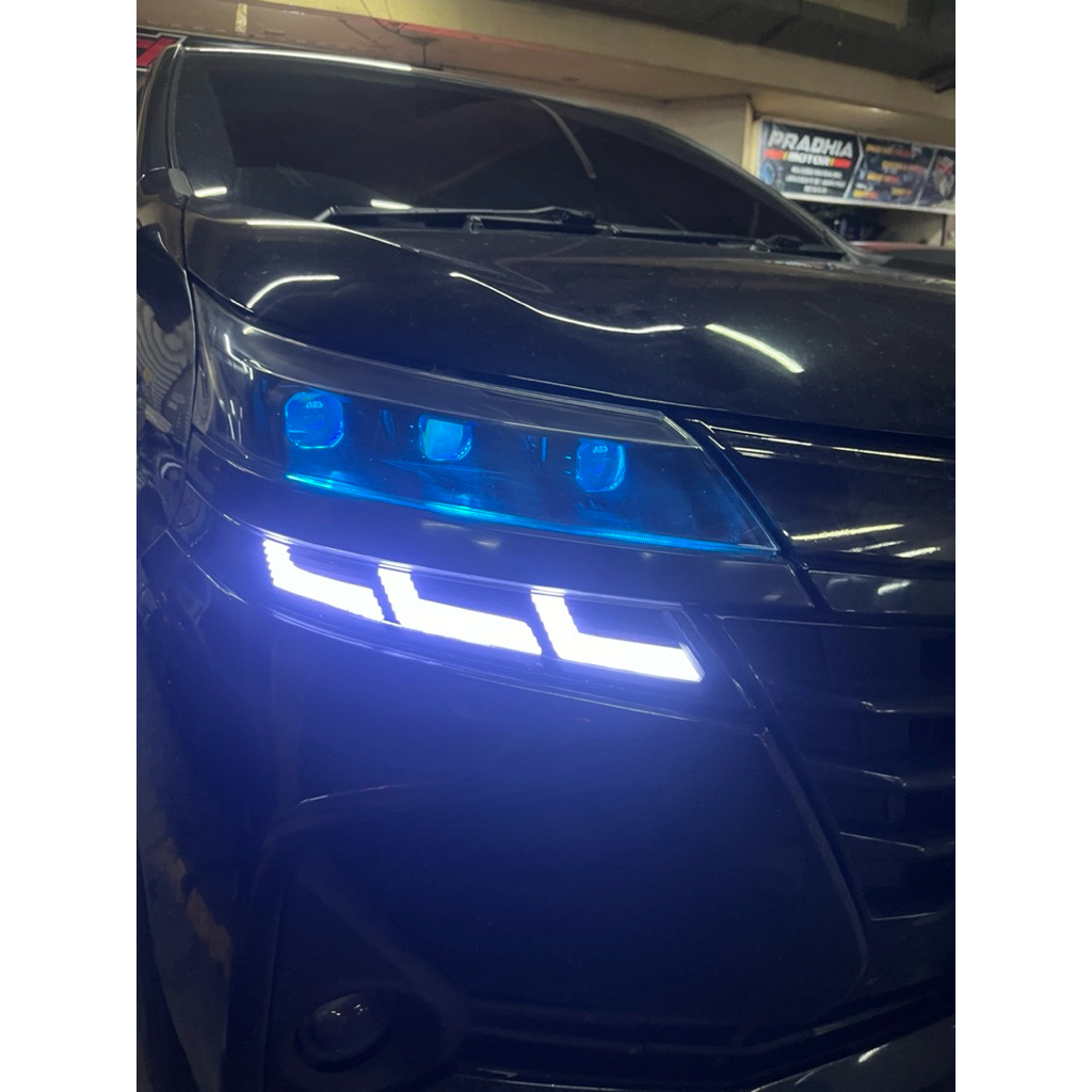 hedlamp lampu avanza 2019-2021 custom biled metrik custom rgb