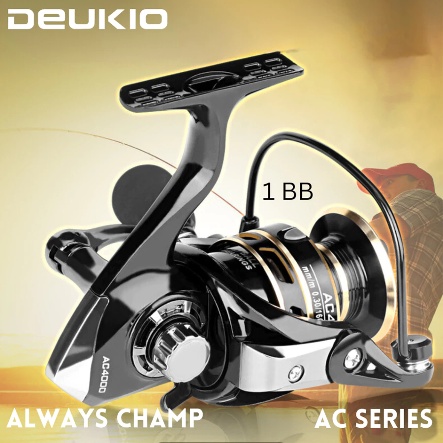 Reel Spinning Metal Premium Tangguh DEUKIO AC Seri 2000 - 7000