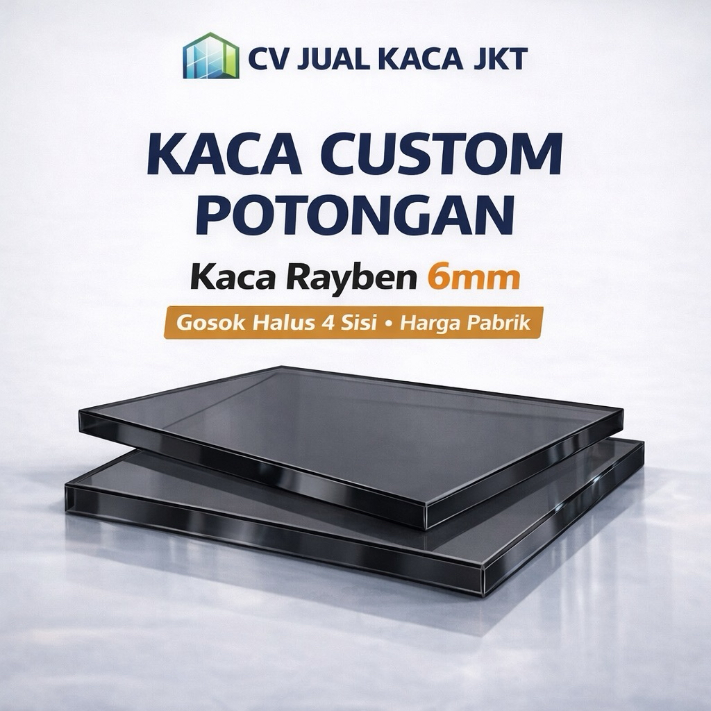 Kaca Rayben 6 mm ASAHI ( Kaca Euro Grey )