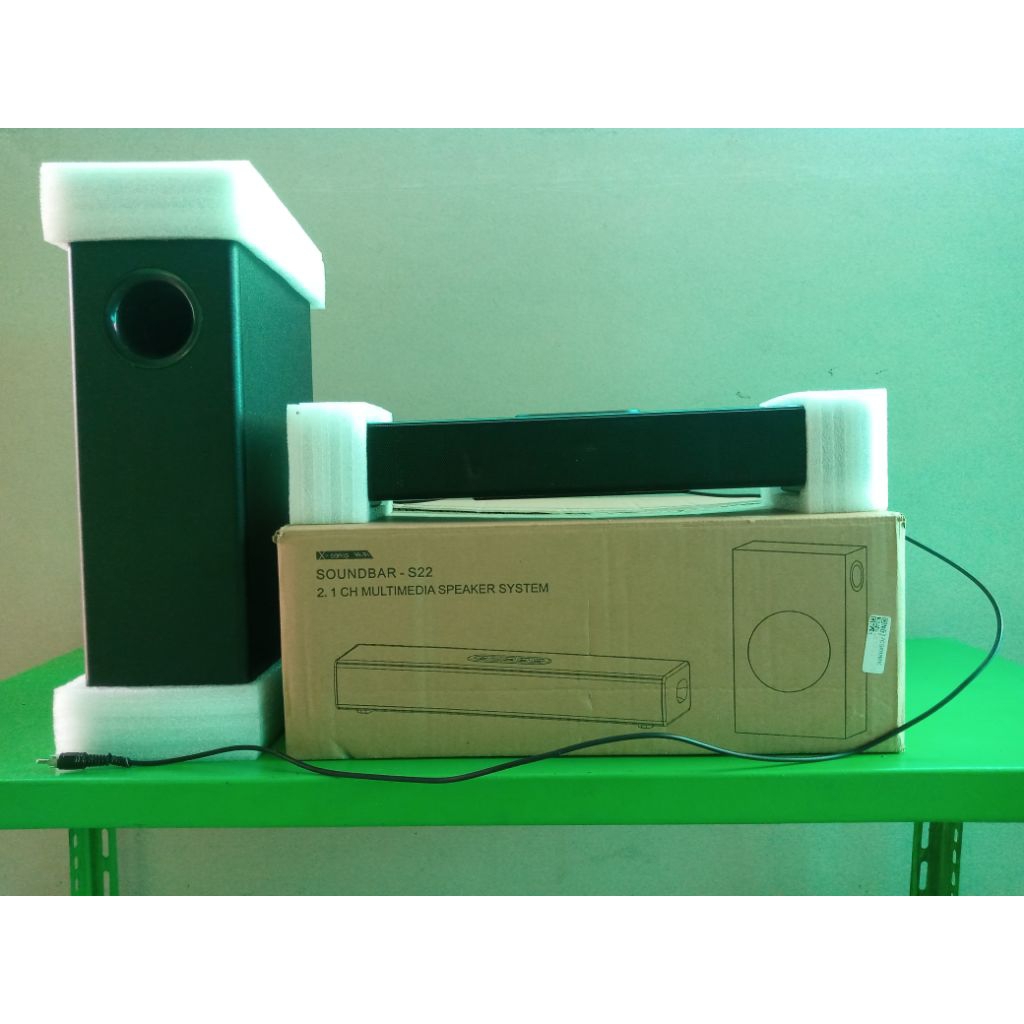 SOUNDBAR+SUBWOOFER FULL SET Merk KLW HARAP BACA DESKRIPSI 