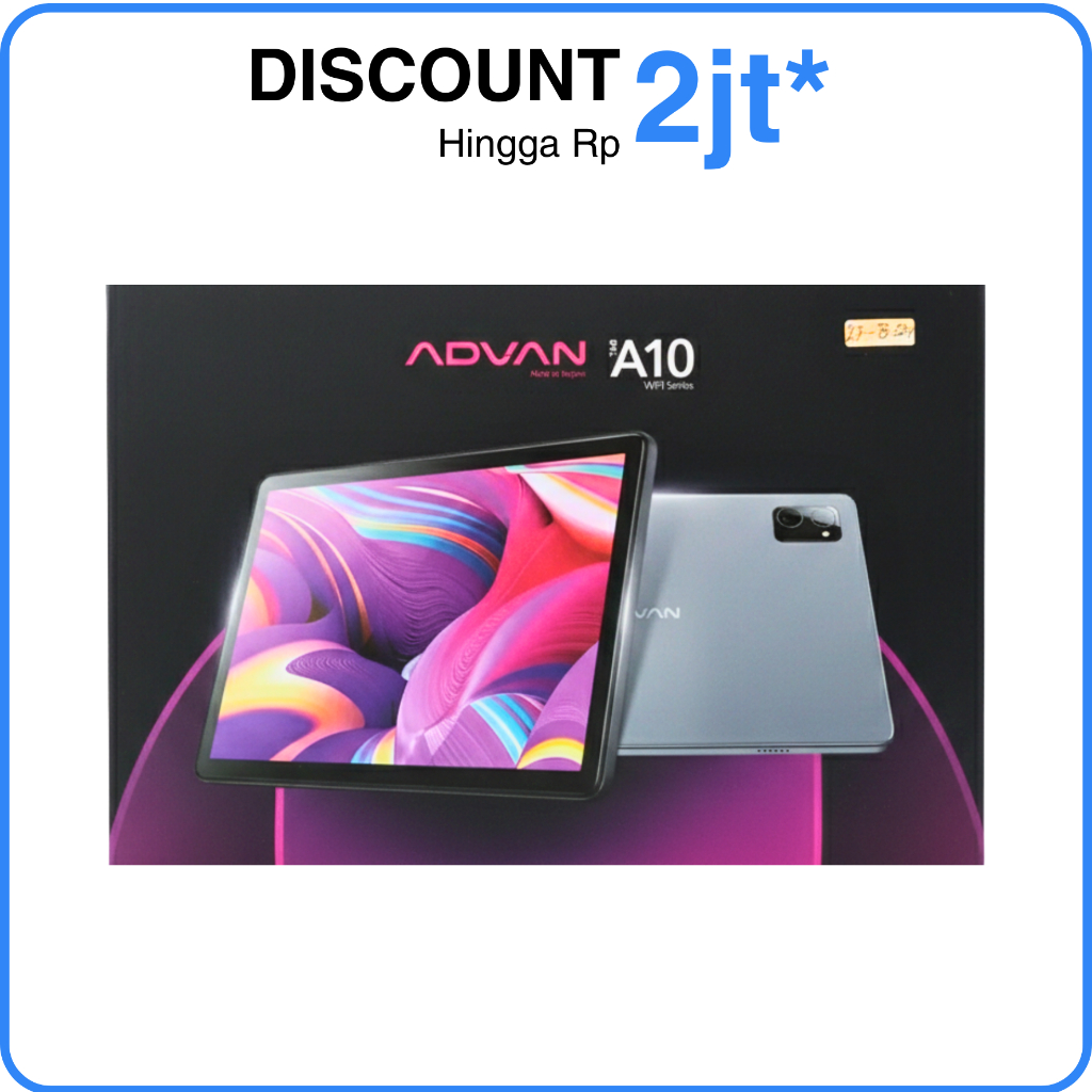 Tablet Advan Tab 10.1'' Inch A10 4/64 GB Wifi Series Grey Garansi Resmi