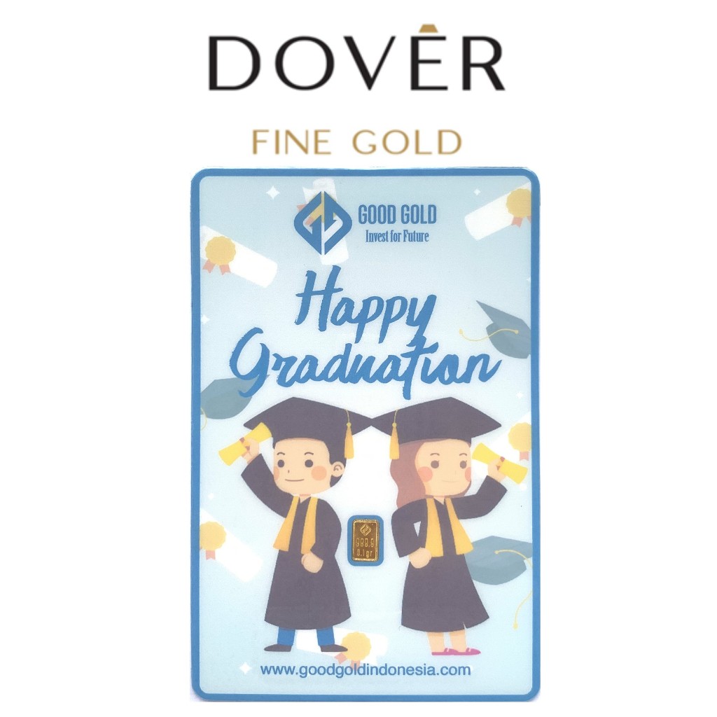Logam Mulia Emas Good Gold 0.1 gram 0,1 gr Gift Series Graduation ThankYou Souvenir