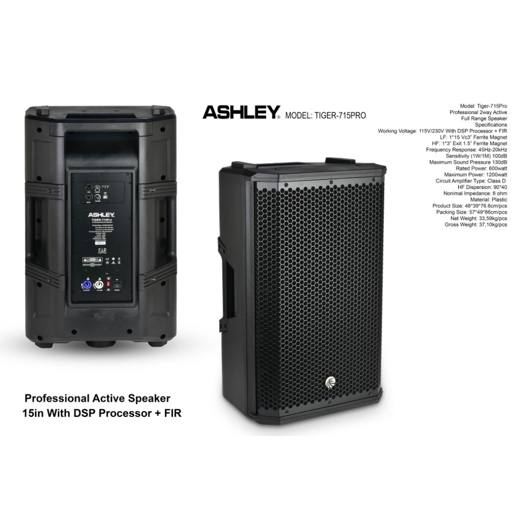 SPEAKER AKTIF BOX PLASTIK WATT BESAR TIGER 715 A/ speaker aktif bok plastik watt besar Tiger 715A me