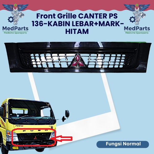 Grill Gril Grile Sarang Tawon Depan Mitsubishi PS Canter 136 Baru Import