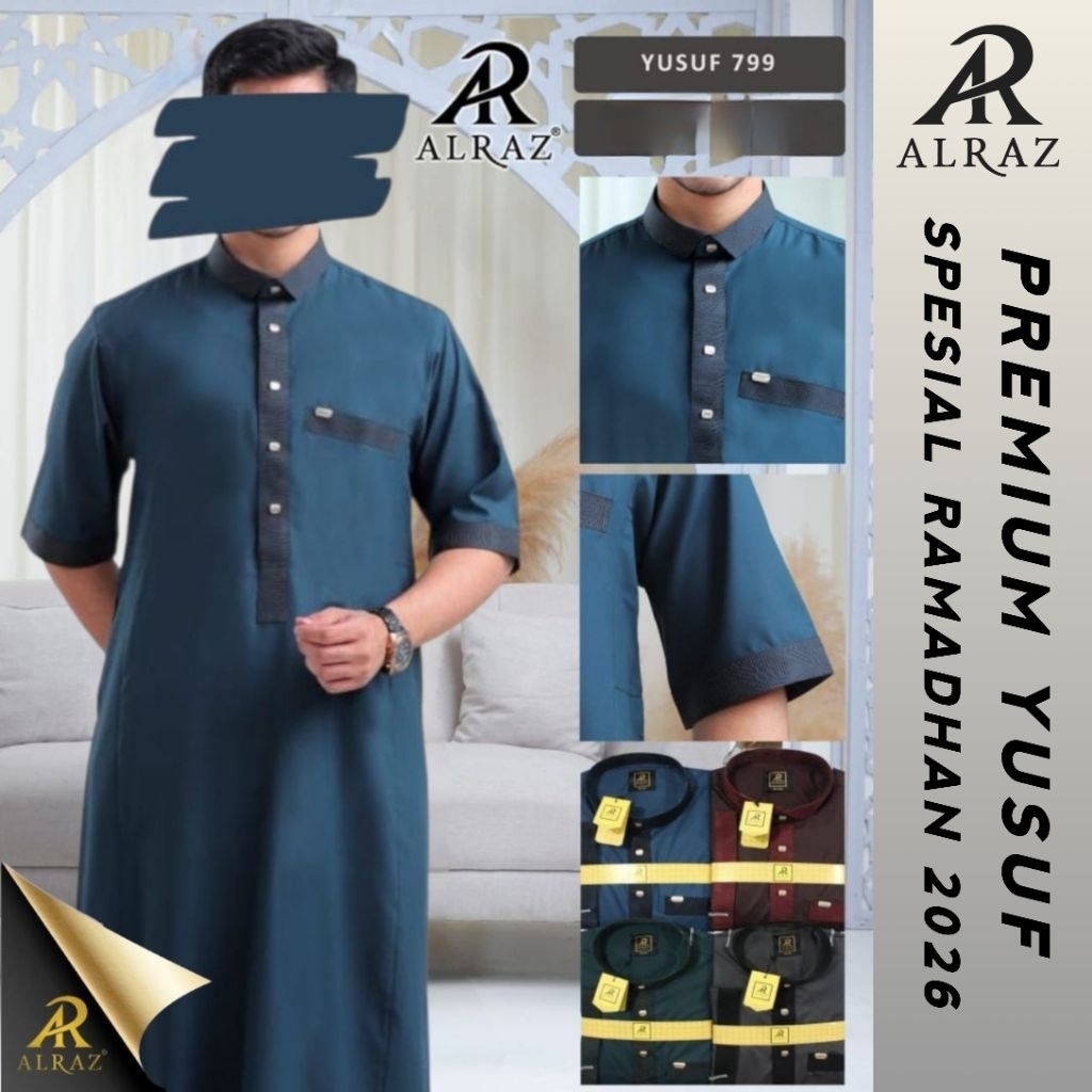 Jubah Al Raz Premium Lengan Pendek Yusuf