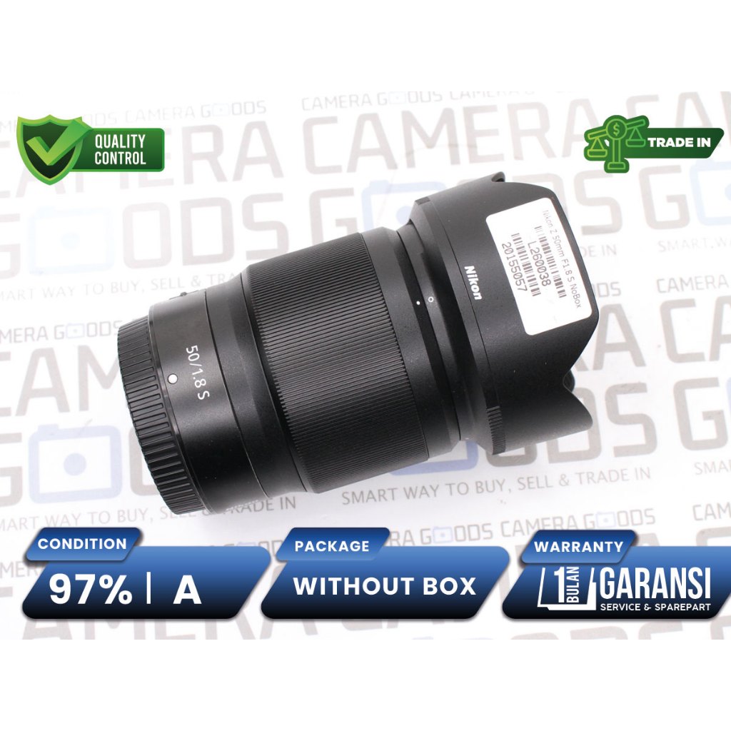 Lensa Nikon Z 50mm F1.8 S Nikkor Z Mount Lens Second Bekas Grade A / Nikkor 50mm f/1.8- L260038