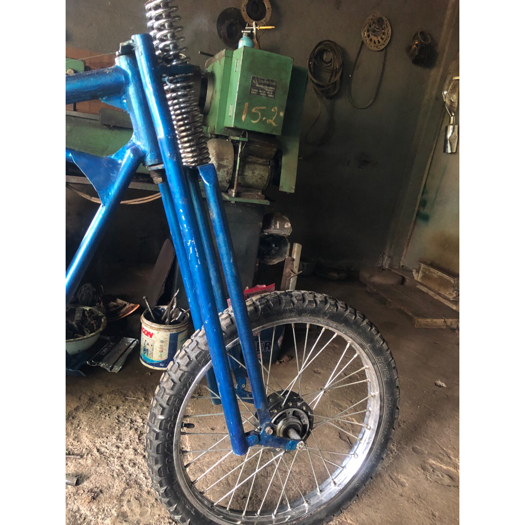 shock springer murah + velg tromol dan ban ring 19