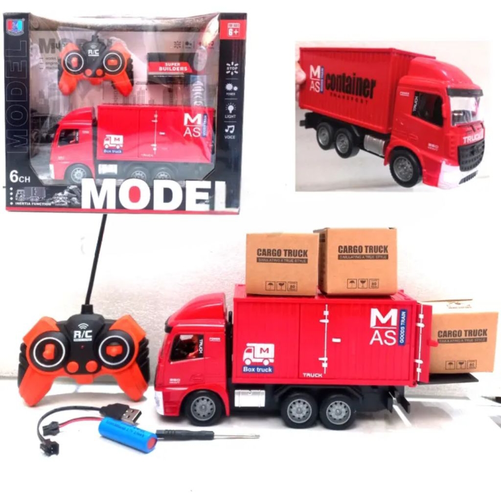 Mainan Anak Truk Truck Kargo/Box/Cargo Truck RC Remote Control 350F11