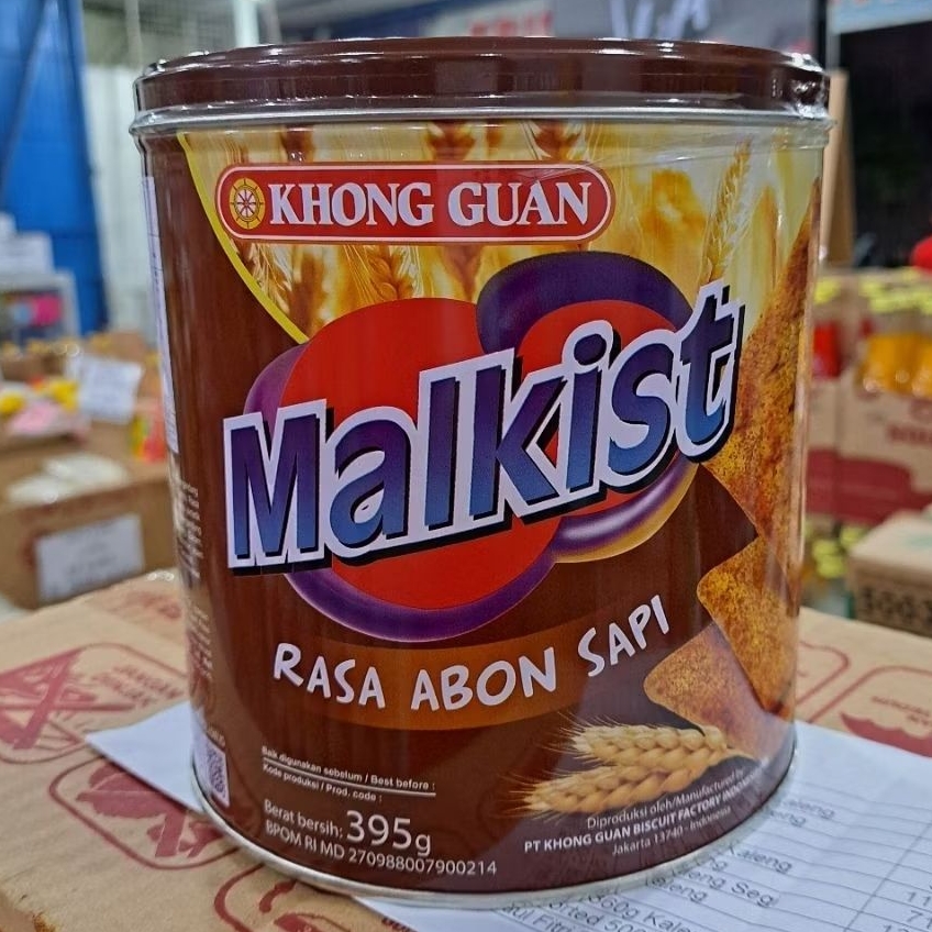 Biskuit KHONG GUAN Malkist Abon Kaleng 395g