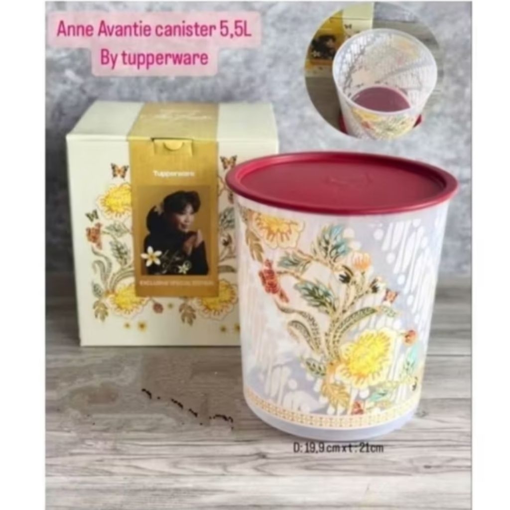 canister new 5,5 liter tupperware