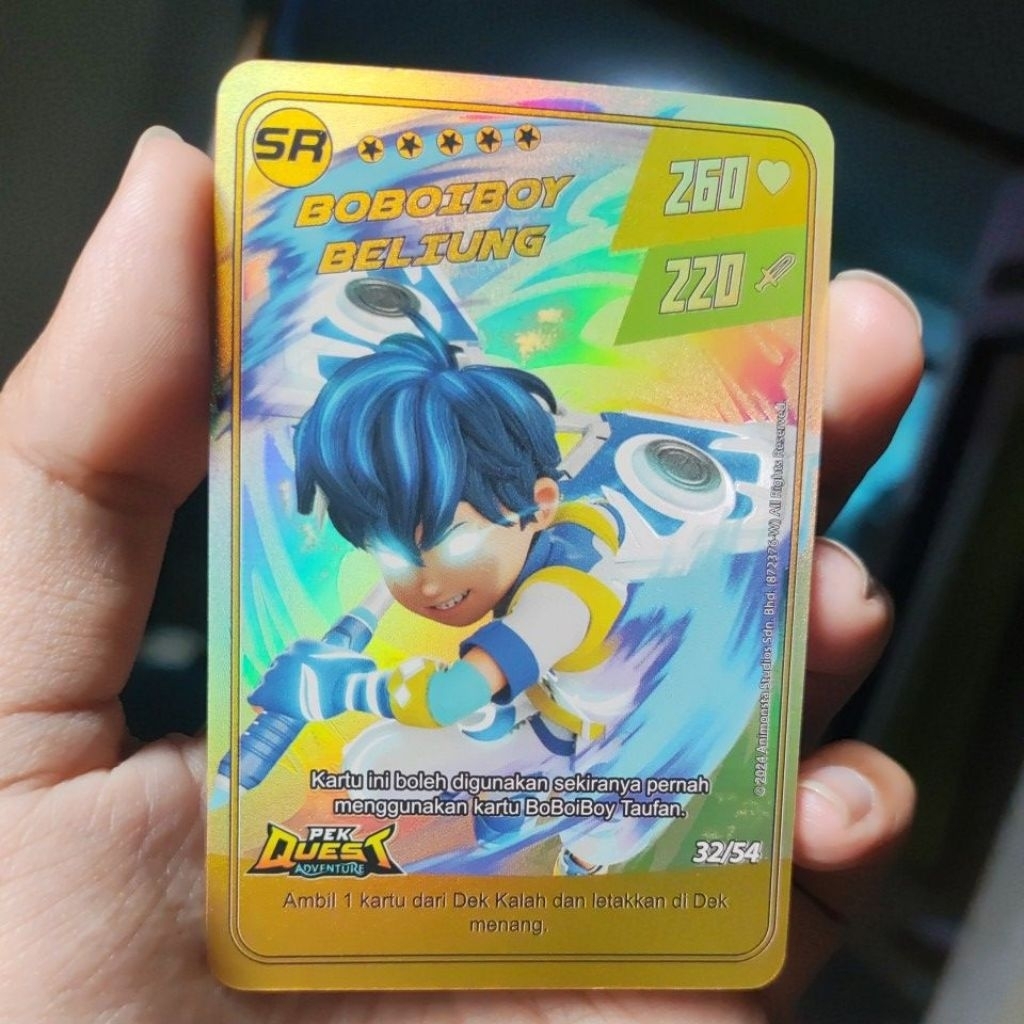 TCG Galaxy Card Boboiboy Beliung SR (minus)