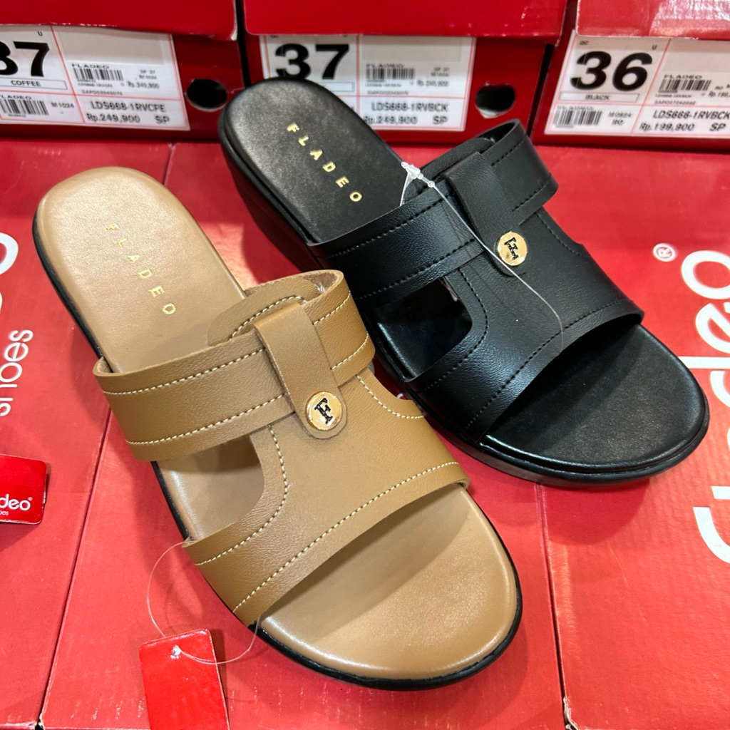 sandal wanita wedges 5cm FLADEO original