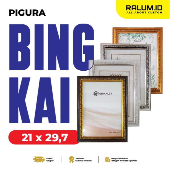 Bingkai Foto Photo Pigura Sertifikat Piagam Penghargaan Ukir A4 - 21 x 29,7cm