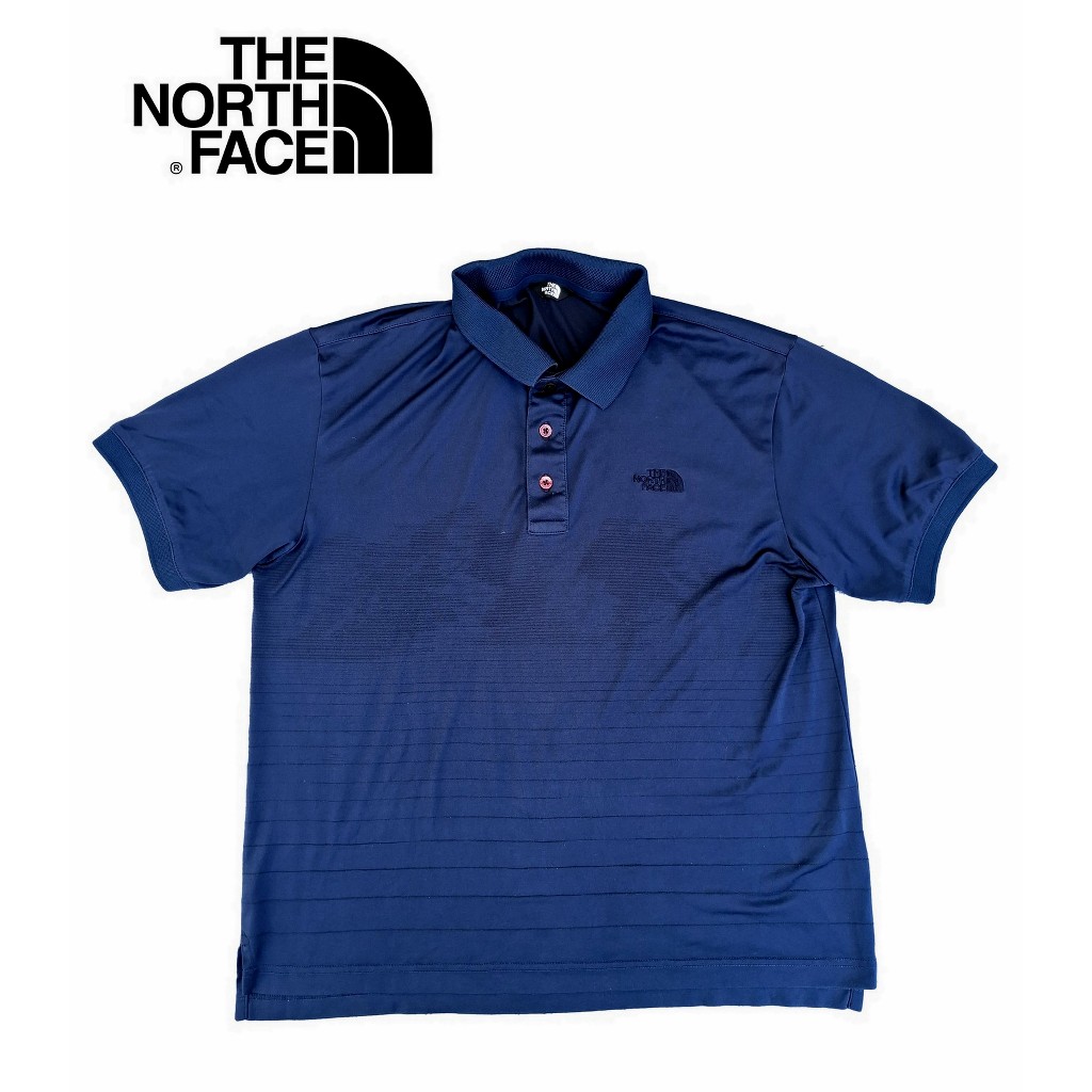 Kaos Polo The North Face Original Pria | Outdoor Polo Shirt Navy Pekat| Adem & Nyaman