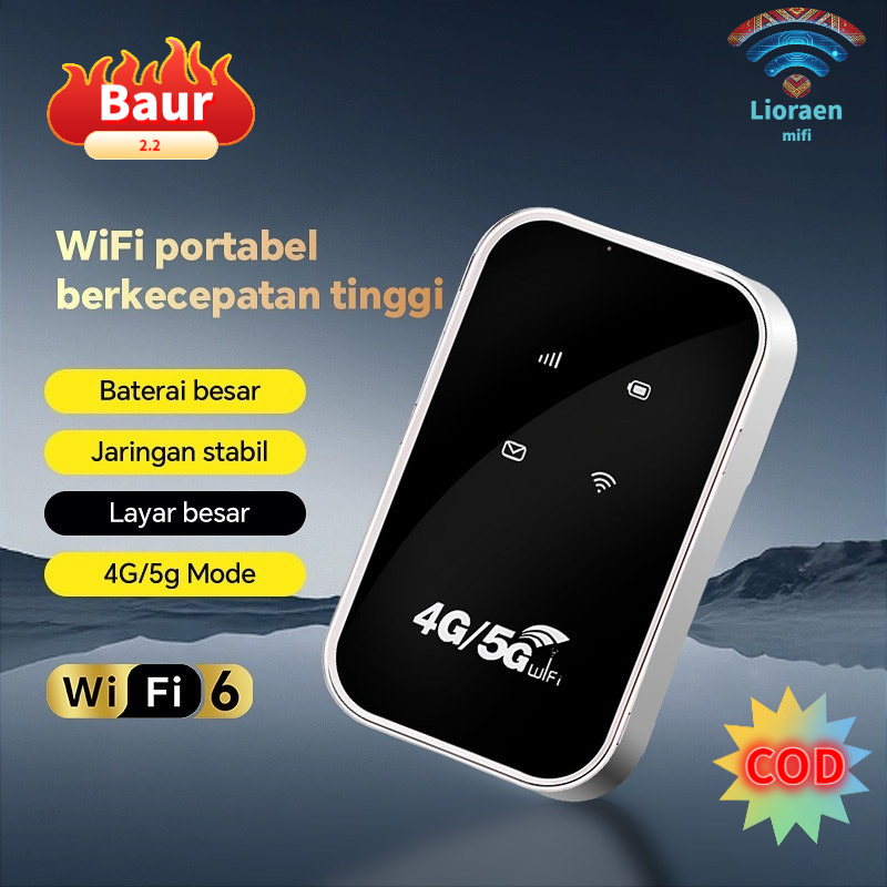 mifi 5G WiFi Modem All Operator Nirkabel Mobile MiFi LTE 300Mbps Mobile Broadband Portable Router Po