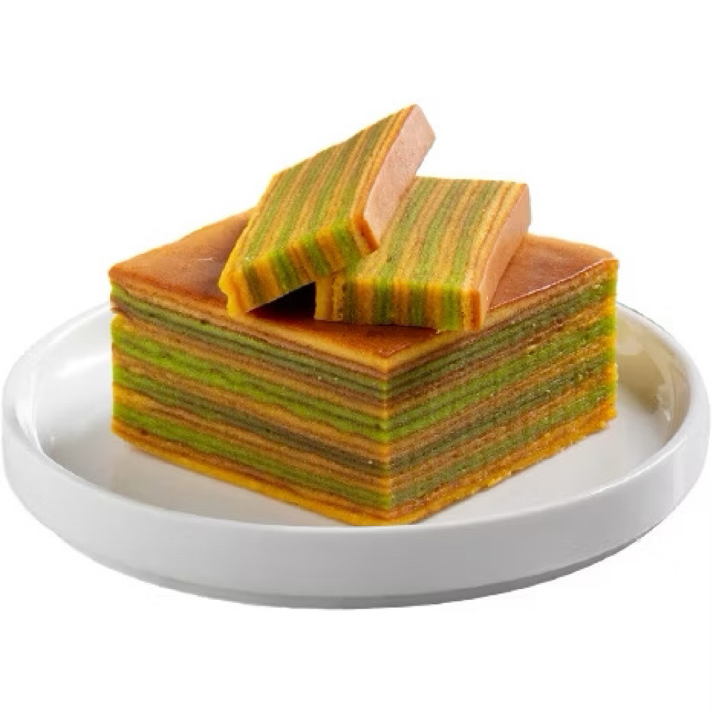 Kue Lapis Legit Pandan Slice / Kue lapis legit basah potongan / Kue lapis legit pandan potongan / Ku