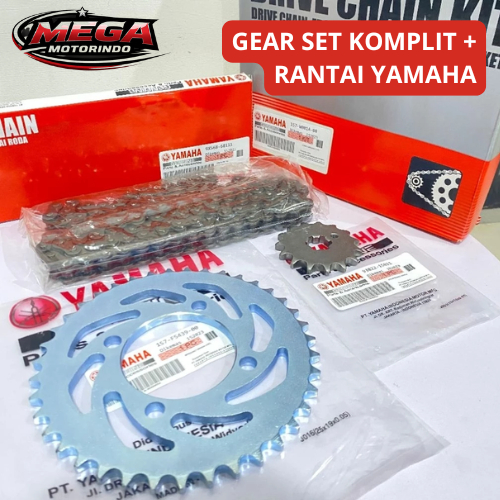 [ MEGA ] GEAR SET KOMPLIT + RANTAI YAMAHA JUPITER MX OLD LAMA 1S7 / JUPITER MX OLD / GEAR SET JUPITE