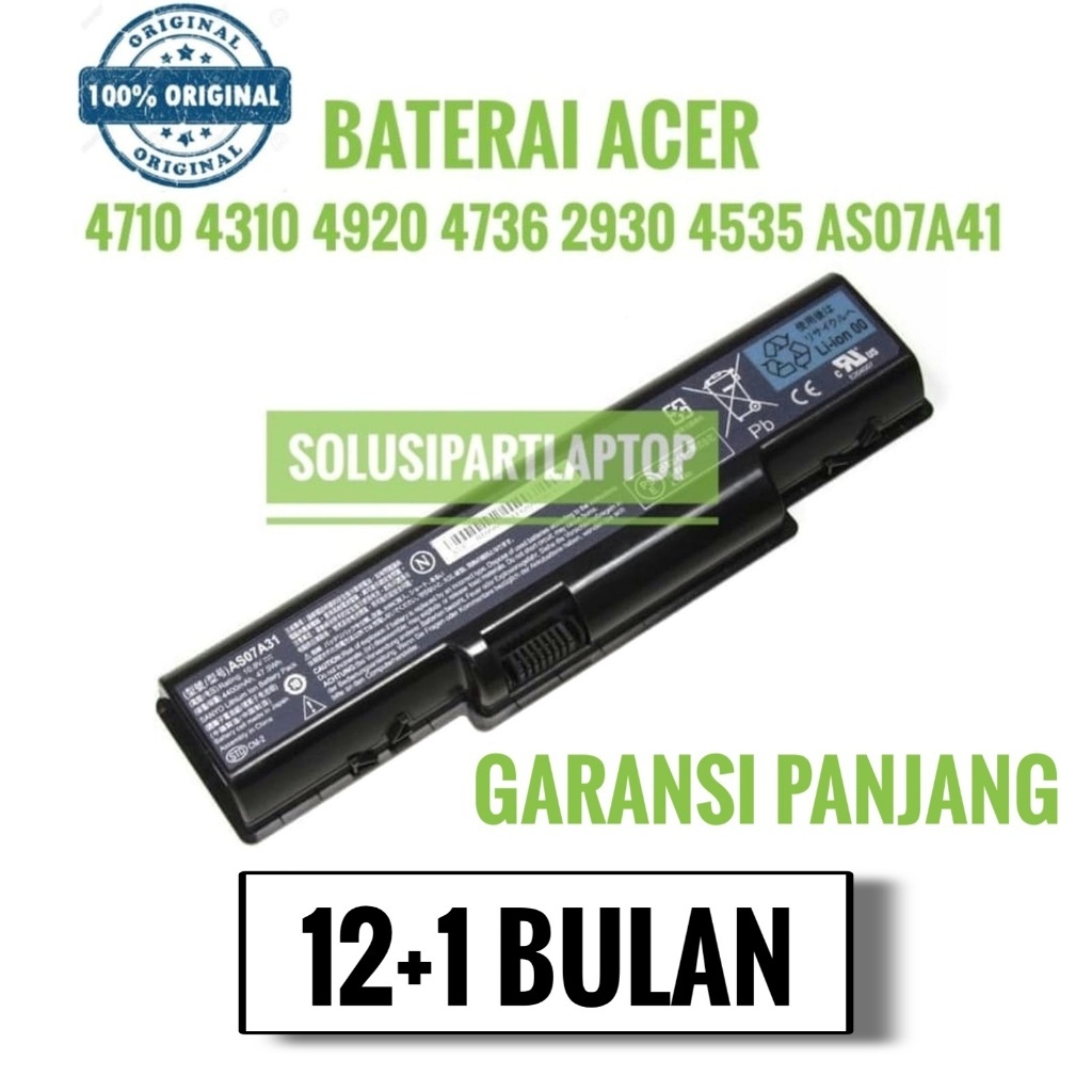 ORIGINAL Baterai Acer Laptop Aspire 4710  4736 4736G 4736Z Series