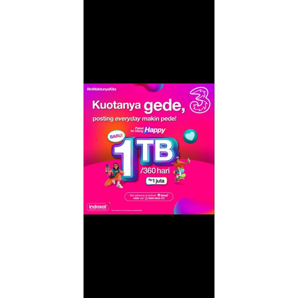 KOUTA TRI 1TB 360HARI, MURAH MERIAH (DIJAMIN AMANAH)
