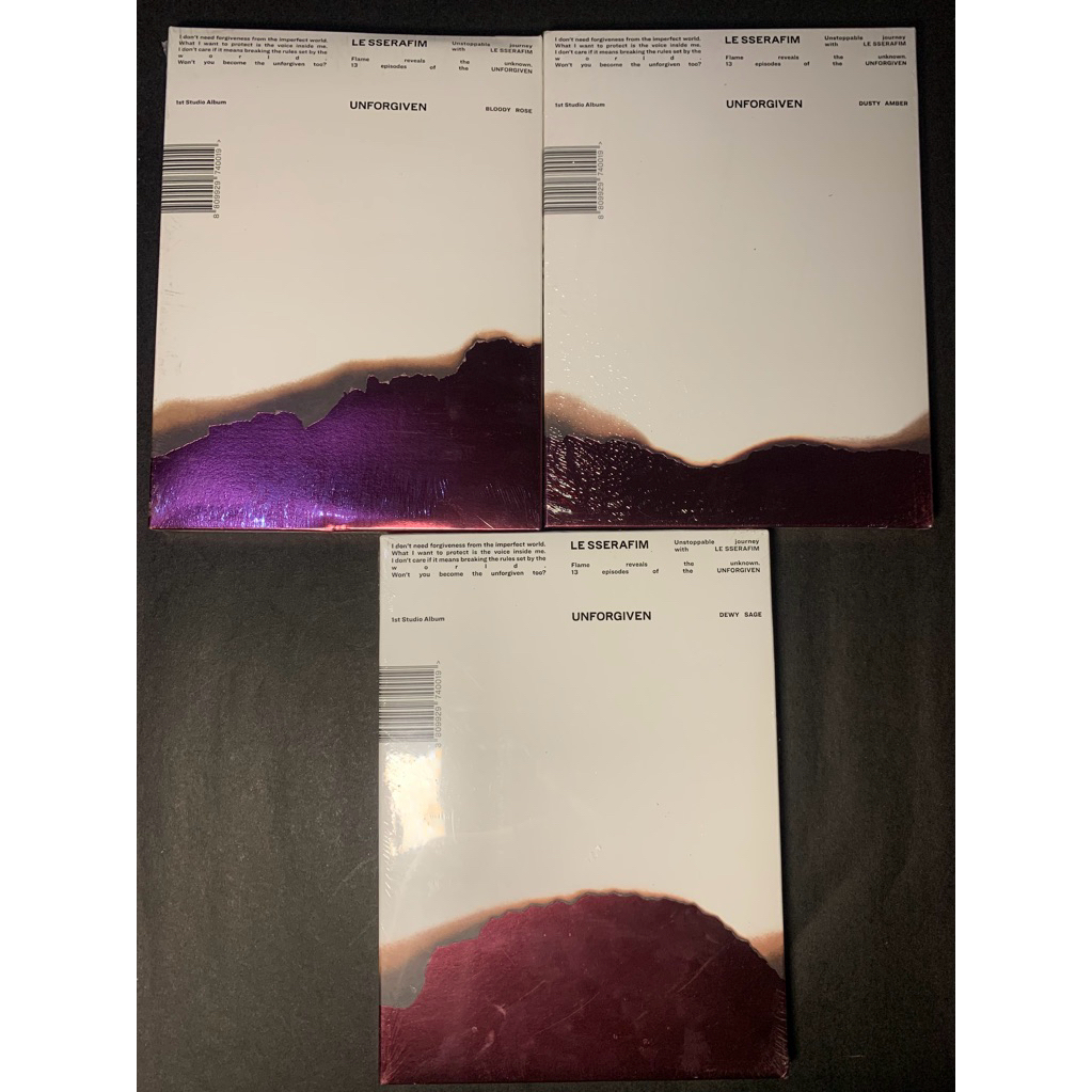 READY SEALED ALBUM PHOTOBOOK LE SSERAFIM UNFORGIVEN