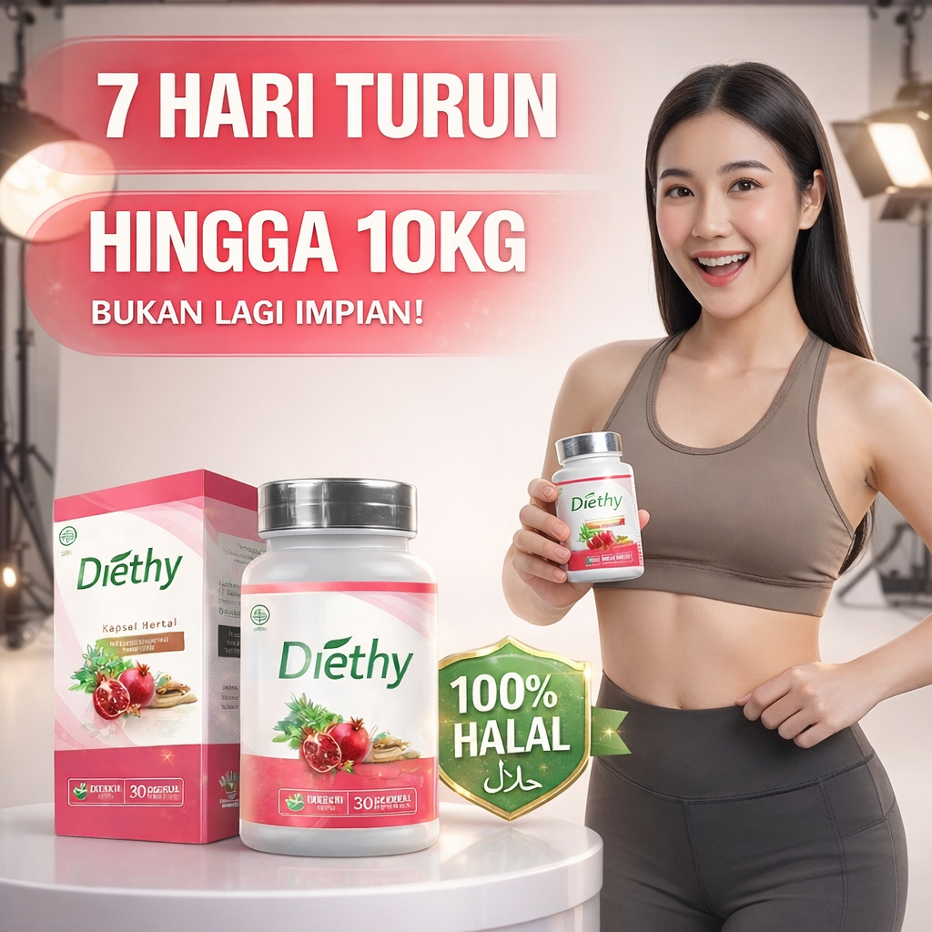 DIETHY OBAT DIET PALING AMPUH Turun 20 Kg Pelangsing Badan Cepat Kurus Kapsul Pelangsing Tubuh