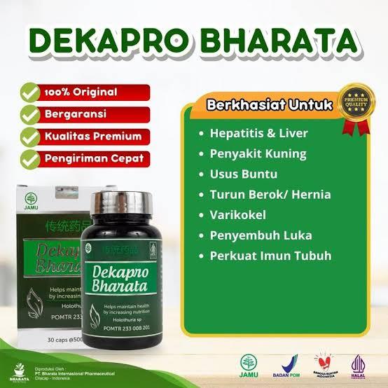 Dekapro Bharata Original - Obat Turun Berok Pria Wanita BPOM Tanpa Operasi