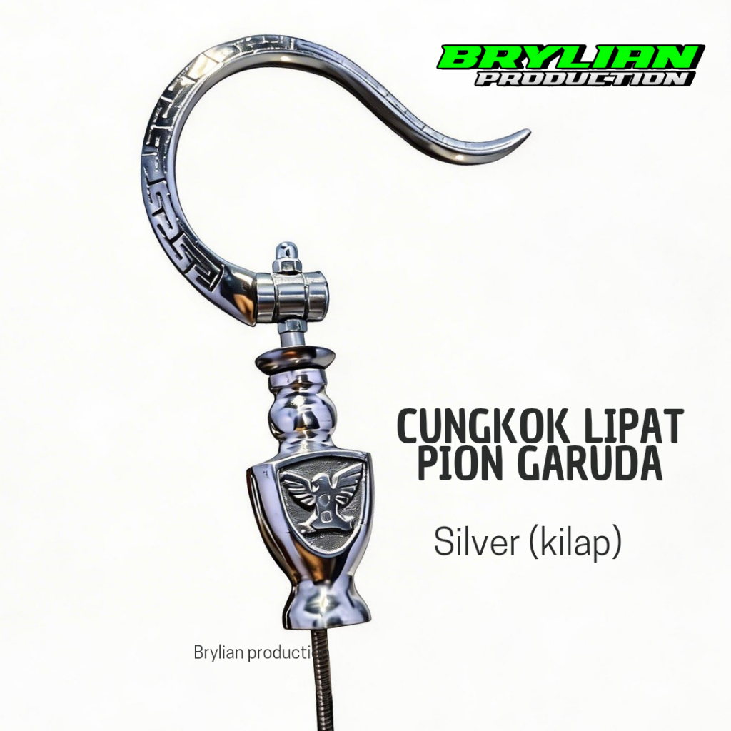 Gantungan Sangkar Burung Lipat Aluminium Pion Radja Silver original poles