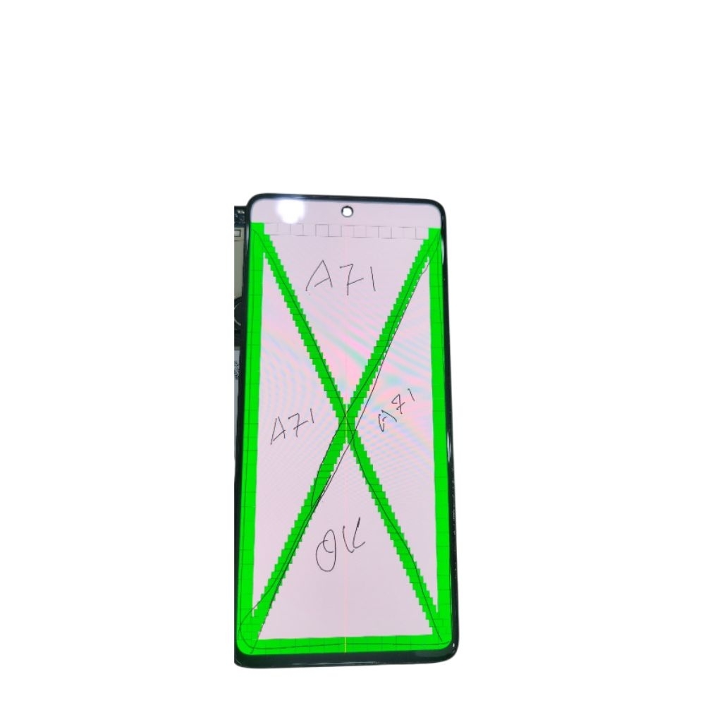 LCD set FRAME Samsung A71 Original Copotan Minus