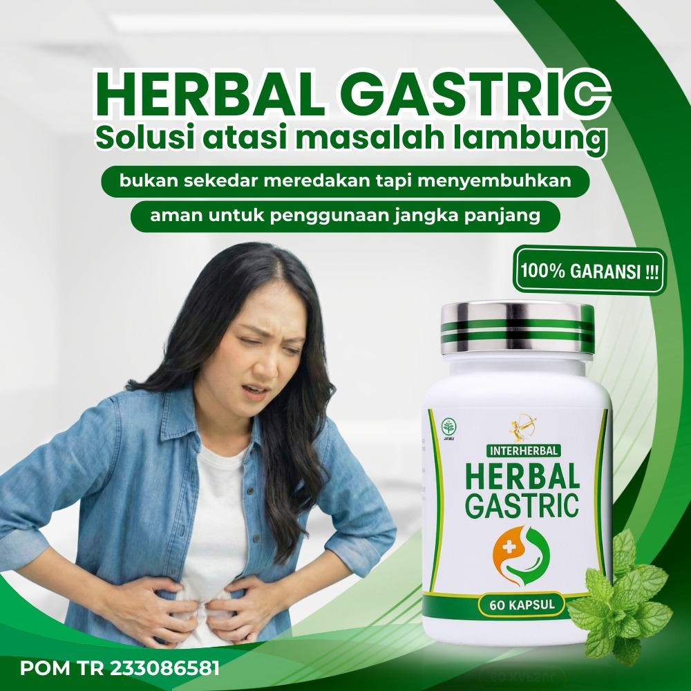 Gastric Herbal Asam Lambung Kapsul Paling Ampuh  Atasi Asam Lambung - Gerd - Sesak Nafas - Lambung K