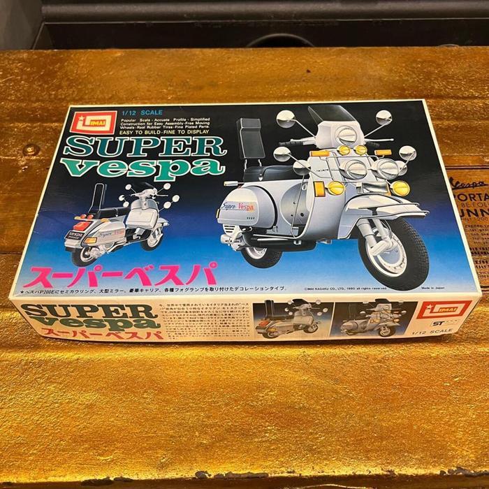 Model Kit Vespa Super Scale 1:12 Japan Vintage Toy